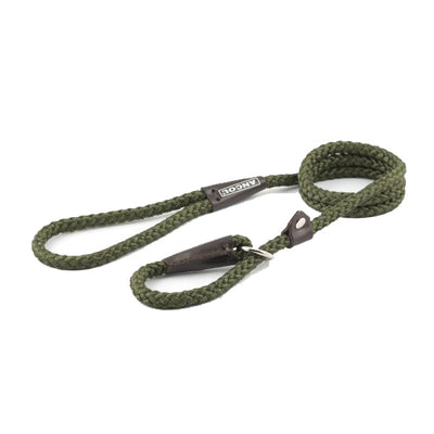 Ancol Rope Slip Lead Green