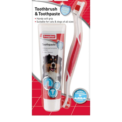 Dog Toothbrush and toothpaste pack