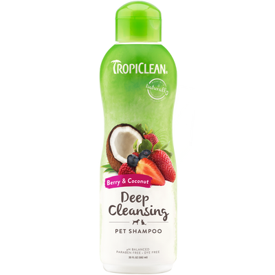 TropiClean Berry & Coconut Deep Cleaning Shampoo for dogs
