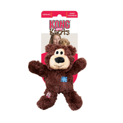 Kong Wild Knots Bear dark brown puppy toy