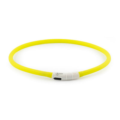High Visibility Rechargeable Flashing Band For Dogs Yellow